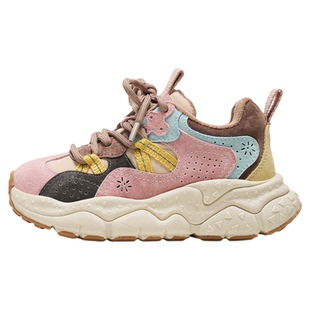 TATA童鞋儿童加绒运动鞋2025冬季新款保暖老爹鞋女童轻便减震跑鞋