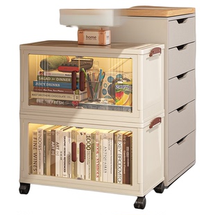 免安装收纳柜办公室桌下防尘书柜家用儿童书本零食学生宿舍储物柜