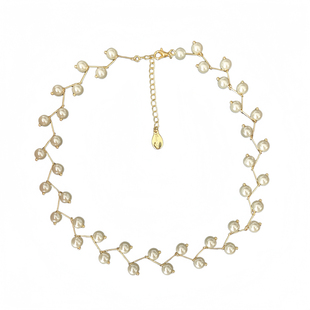 「麦穗珍珠」经典法式复古高级感宫廷珍珠蔓藤手链耳环项链套组女