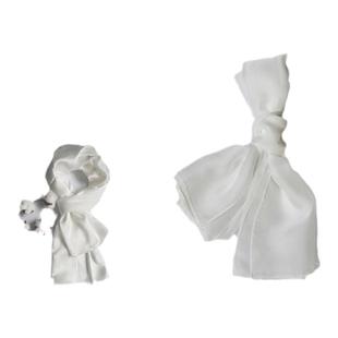 多种扎染丝巾桑蚕丝植物染蓝染草木蜡染真丝纯白围巾通常用功能