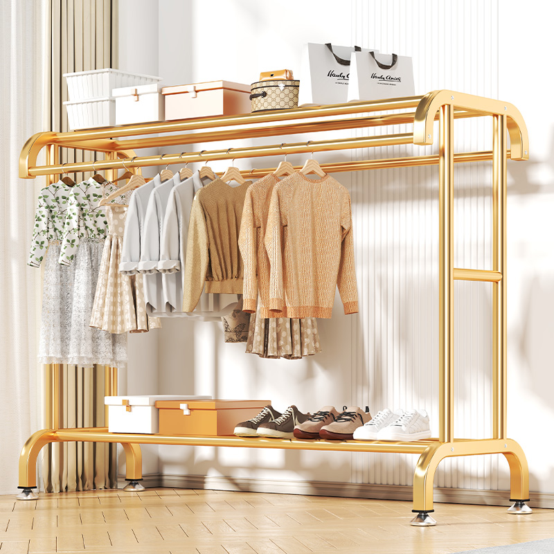 挂衣架落地卧室家用可移动晾衣架室内客厅置物衣帽架简易挂衣架子