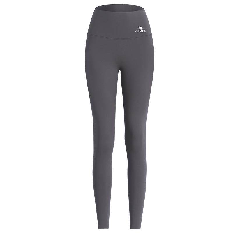 骆驼鲨鱼裤女秋冬紧身户外跑步黑色加绒瑜伽裤打底裤爬山运动长裤