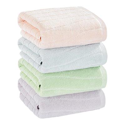 三利水波纹新疆棉大人吸水浴巾