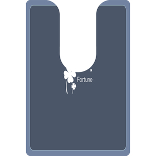 卫生间马桶地垫u型厕所脚垫子坐便器边缘全包防溅硅藻泥吸水地毯