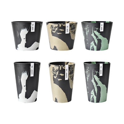 SIMPOTS森宝狐狸之火系列圆形花盆环保树脂北欧风简约室内耐用盆