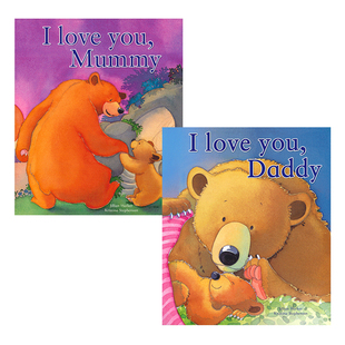 I Love You, Daddy/Mummy 爸爸妈妈我爱你 2册装 全彩插图 温馨有爱 0-5岁 睡前读物 亲子英语阅读绘本 英文原版进口儿童图书