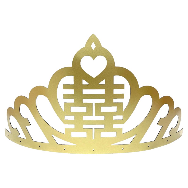 婚车皇冠网红创意主婚车顶花车金色车头皇冠头纱抖音结婚婚庆车队