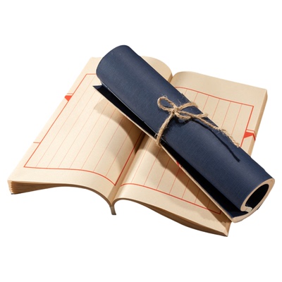 古代书卷古风线装本卷筒仿真书