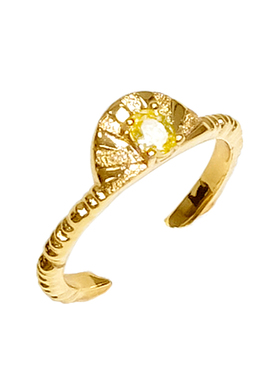 ATELIERSO 26SS扇形钉砂戒指