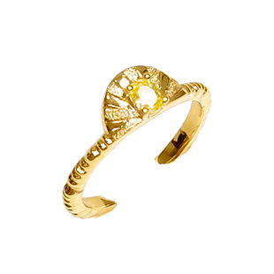 ATELIERSO 26SS扇形钉砂戒指