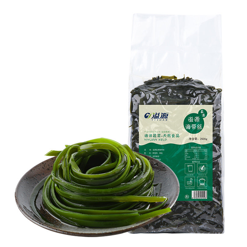 溢源新鲜盐渍海带丝凉拌商用长丝