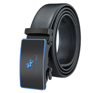 正品保罗男士真皮皮带自动扣腰带男纯牛皮商务年轻人休闲青年裤带