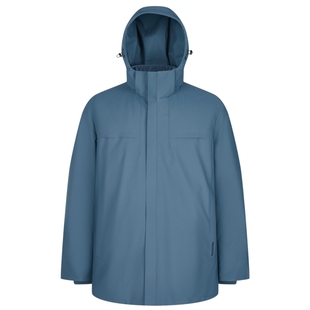 劲霸男装秋冬季男士中长款羽绒服户外休闲连帽鸭绒外套|NRJG4001