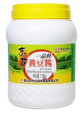 东古一品鲜黄豆酱1.8kg大桶正宗干锅东北大酱老字号桶装家用酱油