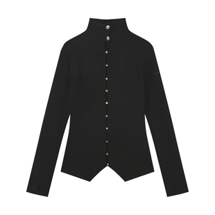 游离氧轻薄褶皱面料长袖开衫 修身优雅防晒上衣
