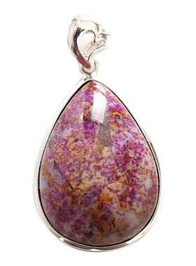 南非舒俱来水滴形裸石包边吊坠