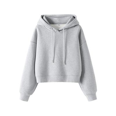 班尼路S&K系列奥粒绒连帽卫衣女款2025秋冬新款加厚保暖短款上衣Q