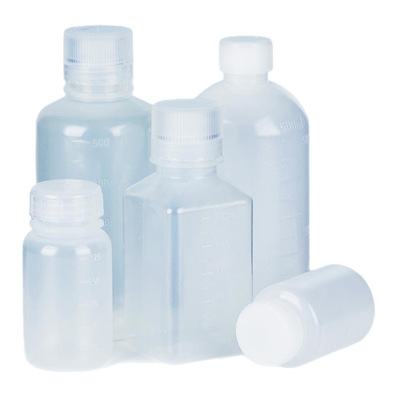 Labshark塑料试剂瓶PP广口小口HDPE透明棕色试剂瓶125/250/500mL