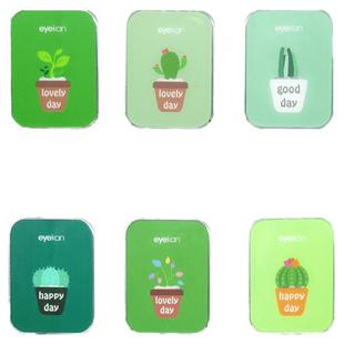 美瞳可爱收纳ins小巧简约隐形眼镜便携护理盒子复古少女网红款KW