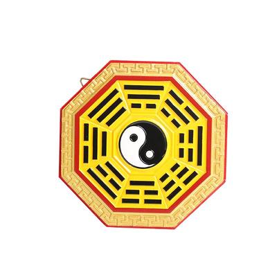 灵机麦玲玲2026马年桃木八卦镜凸镜大门口家用挂件九宫摆件阳台凹