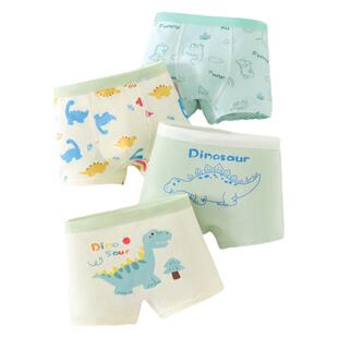 男童内裤宝宝四角裤儿童a类中大童男孩平角短裤100%夏季薄款透气