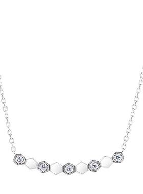 蜂巢微笑项链轻奢高级感明星同款