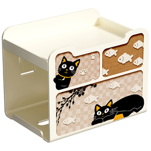 浴室厕纸盒卫生间纸巾盒壁挂防水卷纸抽纸盒可爱中古风厕所纸巾架