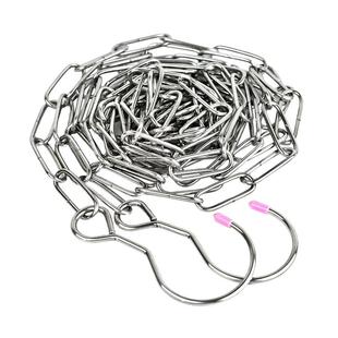 不锈钢晾衣链可折叠收纳链条防风多功能挂钩家用加粗阳台晾晒衣架