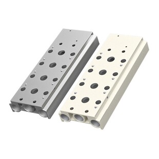 TWSNS台匠山耐斯4V210-08电磁阀阀板汇流板接连板2-20电磁阀底座