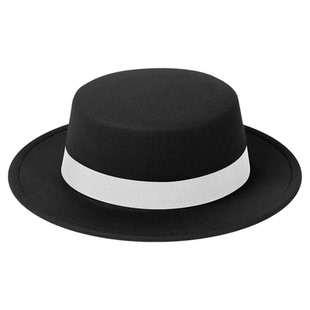 jennie同款黑色毛呢帽子复古名媛赫本风礼帽法式高级感小香风盆帽