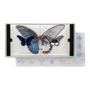 daparo梁祝美凤蝶设计师原创蝴蝶胸针磁吸复古情人节礼物春季配饰