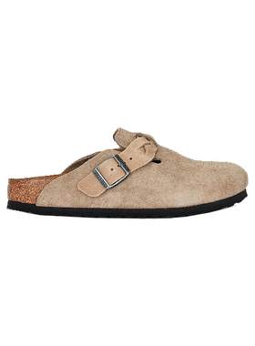 [夏季新品]BIRKENSTOCK驼色包头拖金属扣平底勃肯鞋REVOLVE