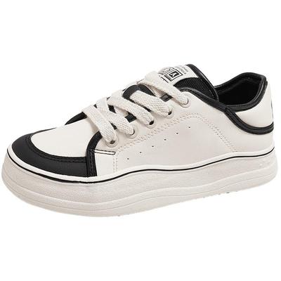 人本官方正品2025春季新款波浪小白鞋卡通板鞋学生女鞋潮小众原创