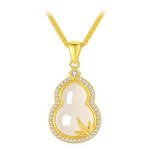 周大生福禄葫芦纯银项链女高级感国风本命年首饰品生日礼物送妈妈