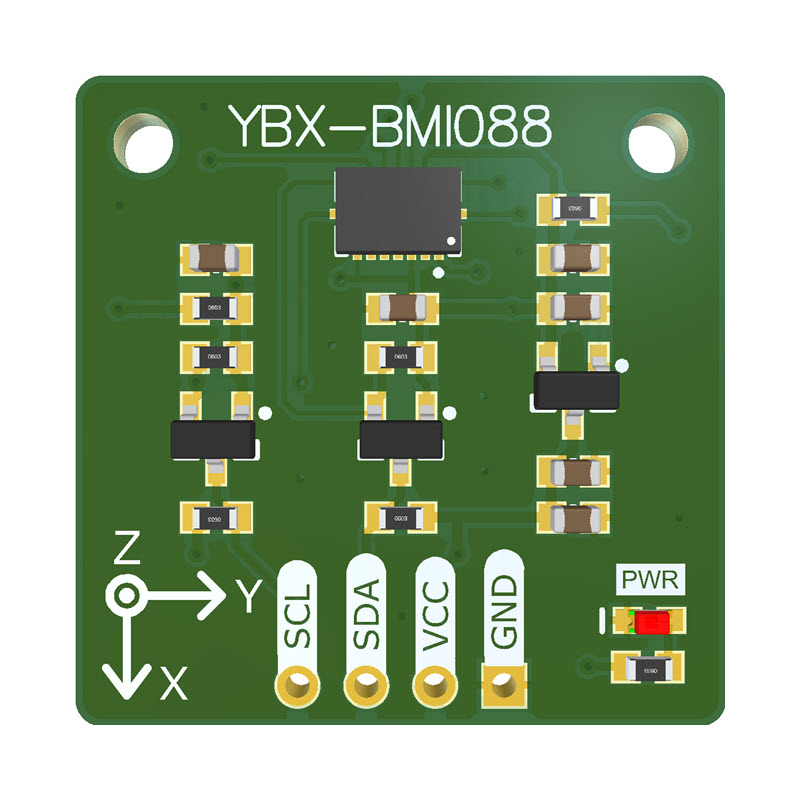 全新现货YBX-BMI088加速度传感器IMU模块 博世 I2C接口 支持STM32