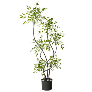 假绿植装饰仿真南天竹室内盆栽大型落地摆件客厅轻奢防真绿色植物