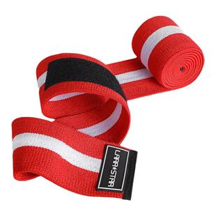 LARASTAR劳拉之星健身专业硬拉深蹲卧推助力缠绕护肘绷带护膝绑带