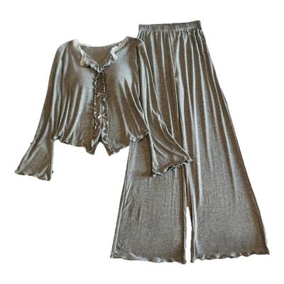 家居服套装春秋季纯欲风性感睡衣