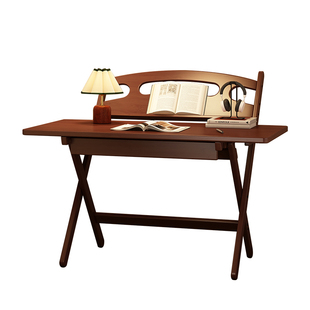 折叠学习桌学生家用写作业桌免安装小户型阅读书本桌简易公办桌子