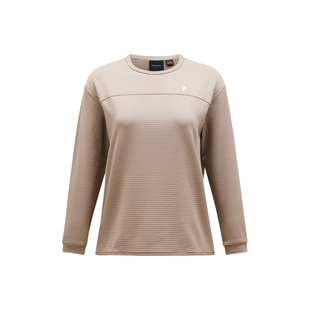 Peak Performance壁克峰Trail Grid户外运动女子抓绒吸湿圆领卫衣