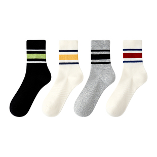 小龙人无骨男童袜子秋冬款学生中大童小男孩宝宝运动中筒儿童棉袜