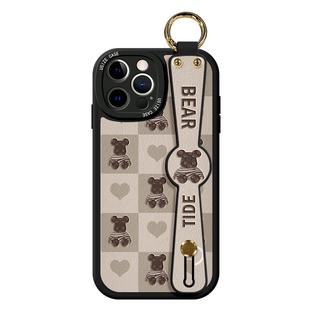 适用苹果15手机壳斜挎iphone13挂绳小羊皮12硅胶软14pro腕带xs新款max潮牌7创意11暴力熊plus女se防摔保护套