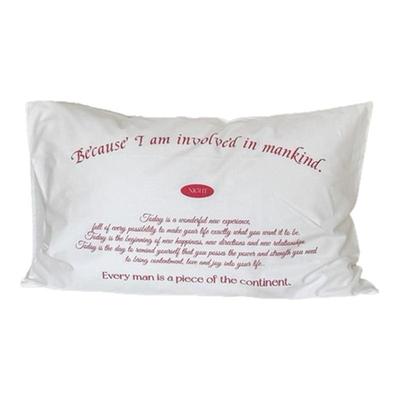 ins风纯棉水洗棉单人枕头套