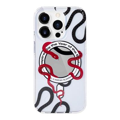 壳空间原创year of the snake适用苹果15iPhone新款16手机壳2025蛇年新年手机壳14promax