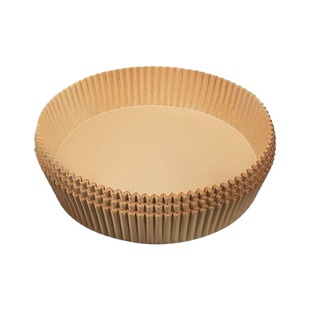 空气炸锅专用纸盘硅油纸托圆形方吸油纸食物垫纸烤纸锡纸家用方形