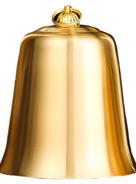 纯黄铜地钟家用打击乐器佛堂法事手敲钟大门吊钟挂件仿古台湾帝钟