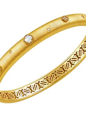 高银版手镯女EGEM意境S925纯银