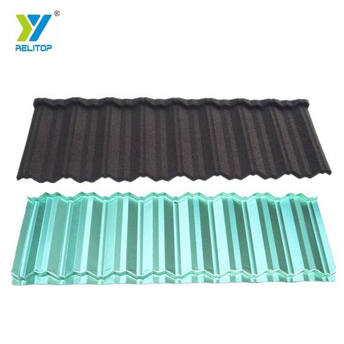 锐朗泰彩石金属瓦脱色锌镀铝屋顶色彩砂钢板不黑不别墅瓦生锈