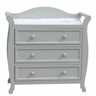 泽贝儿美式婴儿尿布台母婴室护理台更衣架斗柜大容量储物送尿布垫