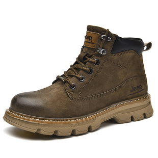 Jeep/吉普户外徒步鞋男款防滑耐磨登山鞋女休闲马丁靴透气登山靴
